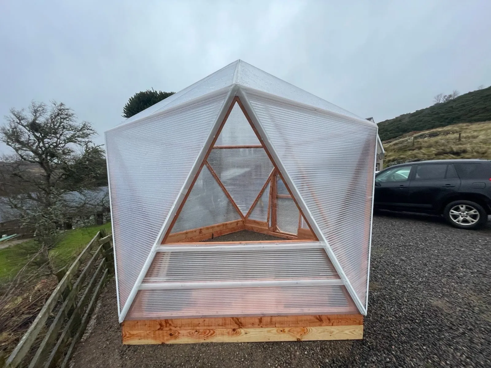 Panoramic Highland landscape view - domes designed for remote and exposed Scottish locations